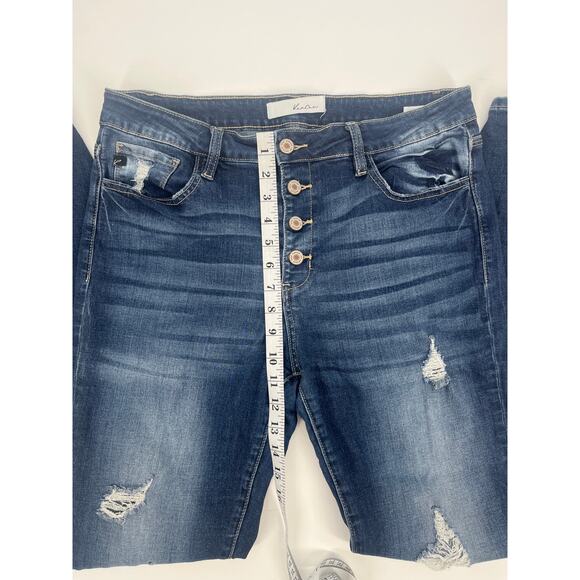KanCan Women’s Distressed Button Fly Skinny Jeans Size 31 - Picture 9 of 9